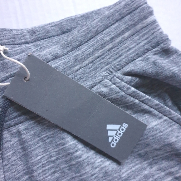 Adidas Women's Sport 2 Street French Terry Wide Culottes in a 2-Tone Grey XS - Picture 5 of 16